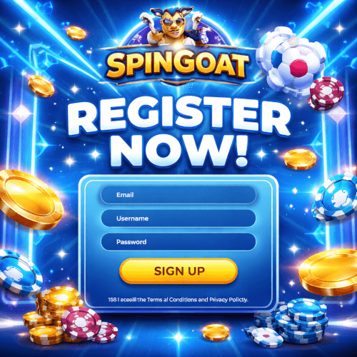SPINGOAT gaming platform login page for casino entertainment with a broad assortment of popular online casino titles